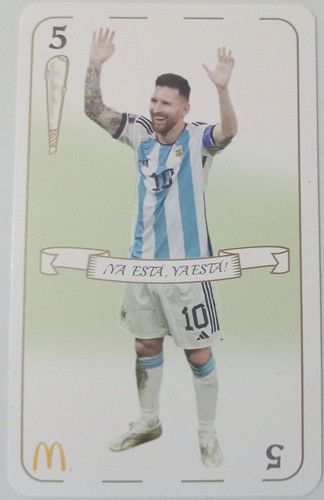 Panini McDonald's Lionel Messi 5 Bastos Collectible Cards