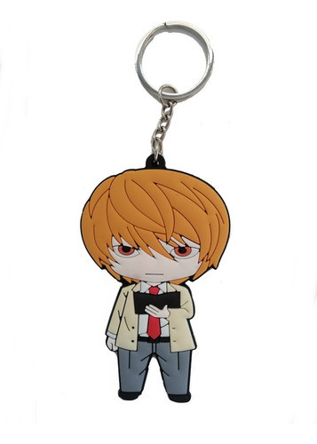 Animê Light Yagami Rubber Keychain: Death Note