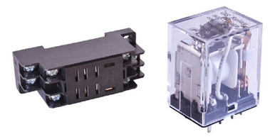 GS RELAY Relay 2 Inverse Contacts Coil 5VCC + Socket