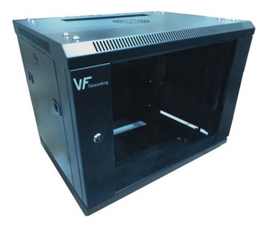 VF Rack 9U Fixed 600x450 Black + 6 Outlet PDU + Screws