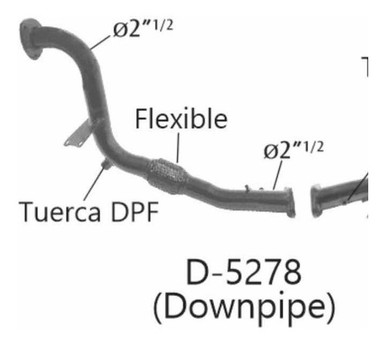 Tubosil Downpipe DPF Off Ford Ranger 3.2 XLS