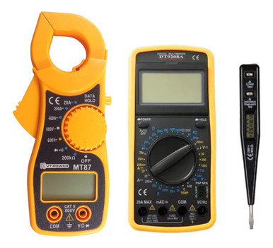 VT-POWER Combo Multimeter Thermometer Clamp Amperometric Voltage Detector