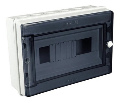 Steck Waterproof Box 13 Modules IP55 Transparent Door