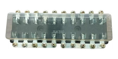 bx310 Universal Fuse Holder for 10 Fuse Tubes with Cover