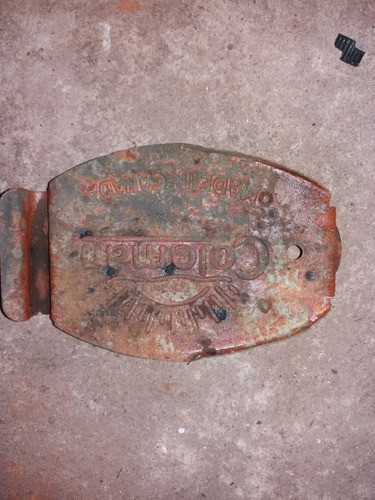Coleman Charcoal Iron Base Sign