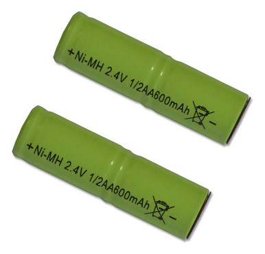 NI-MH Rechargeable Battery Kit - 2.4V 1/2AA 600mAh (Set of 2)