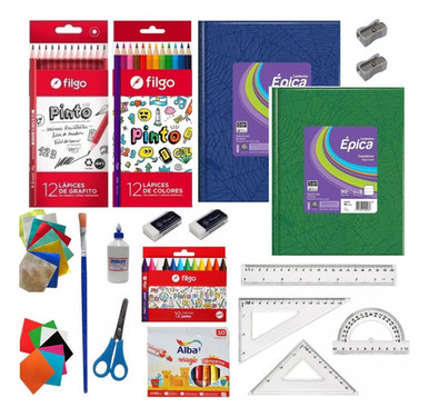 Filgo School Kit Combo with Notebook