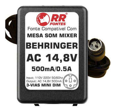 RRfontes 14.8V Adapter for Behringer Xenyx Mixer 1002FX 1202FX