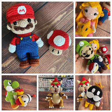 Mario Bros Amigurumi Patterns - Super Collection