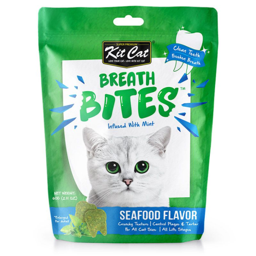 KITCAT BREATH BITES SEAFOOD 60G