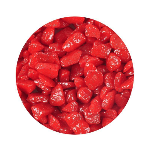 GRAVEL GLITTER NEONDARK RED 1KG