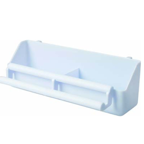 AVIARY FEED DISH PLAST WHITE 20CM