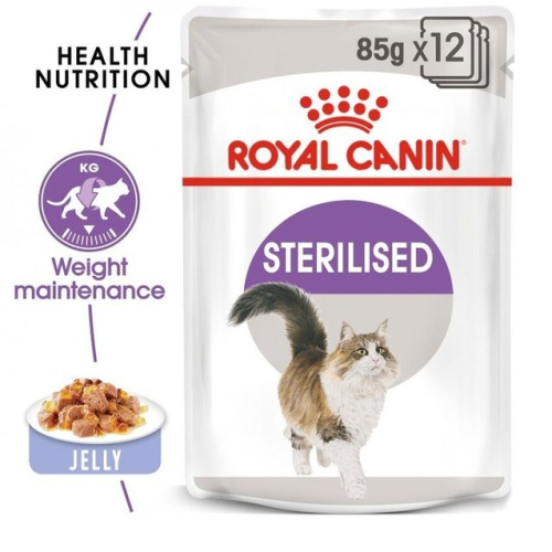 FELINE HEALTH NUTRITION STERILISED JELLY (WET FOOD - POUCHES) 1X85G