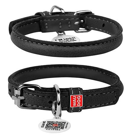WAUDOG SOFT COLLAR BLK 10MM 39-47CM