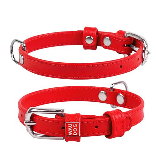 WAUDOG GLAMOUR COLL LEATH RED 21-29