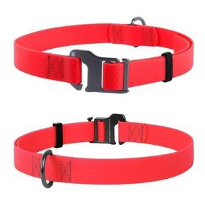WAUDOG COLLAR WPROOF GLOW 35-70 RED