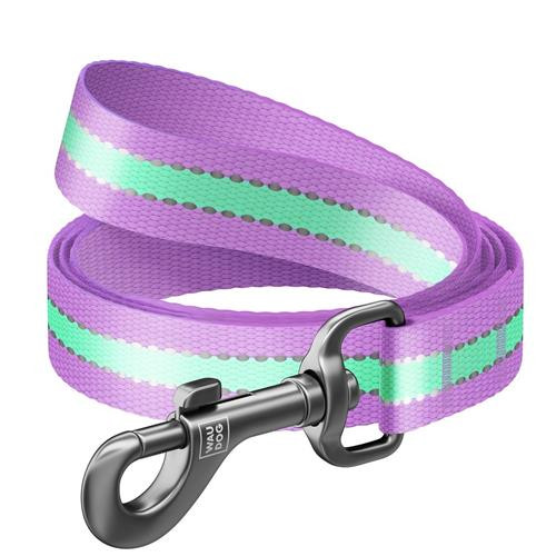 WAUDOG LEAD NYLON GLOWS 122CM PURPL