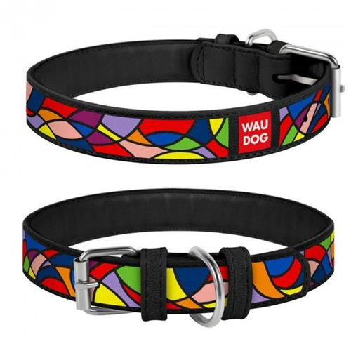 WAUDOG COLLAR VITRAGE 19-25CM BLACK