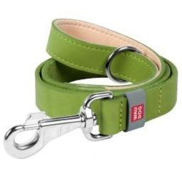 WAUDOG LEASH LEATHE 14MM 122CM LIME