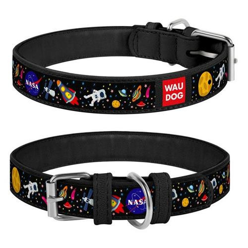 WAUDOG COLLAR NASA LEATH 21-29WHI