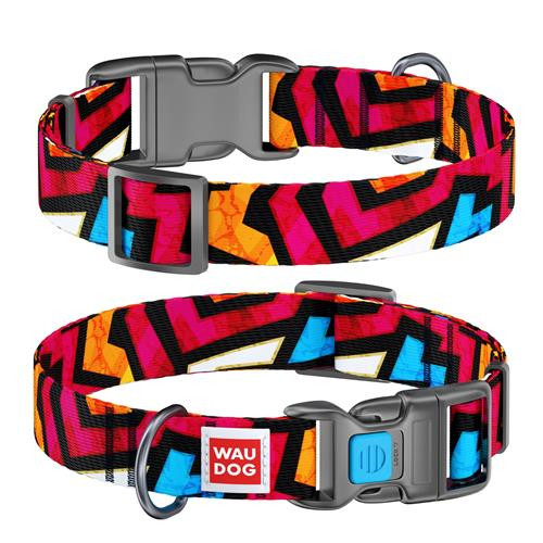 WAUDOG COLLAR NYLON GRAFFITI20-30CM