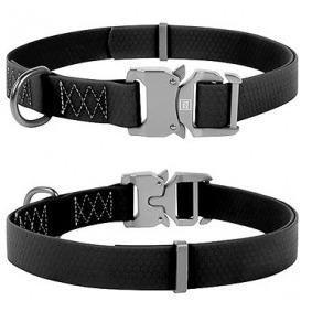 WAUDOG COLLAR WPROOF&QR-TAG35-58BLK