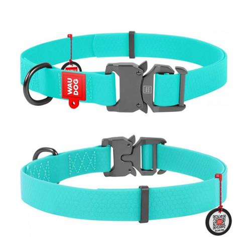 WAUDOG COLLAR WPROOF&QR-TAG 35-58CM