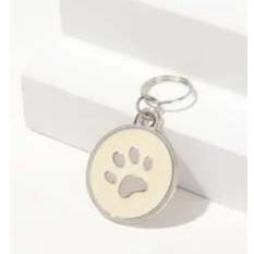 PETSIN Paw Design Pet ID Tag BEIGE