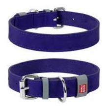 WAUDOG Classic genuine leather dog collar W 35 mm L 46-60 cm purple