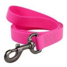 Dog lead WAUDOG Waterproof soft and durable (width 20 mm length 183 сm) pink
