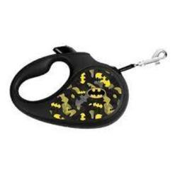 WAUDOG R-leash retractable dog leash Batman black design reflective tape L up to 50 kg 5 m black
