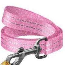 WAUDOG Re-cotton recycled material dog leash, reflective, S, W 15 mm, L 150 cm pink