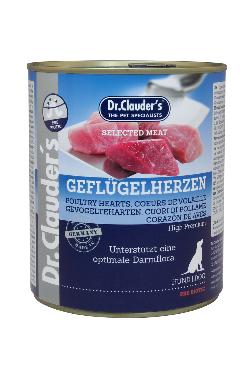 Dr.Clauder Dog Can Heart Chicken 400g
