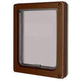 MATE LOCKABLE DOG DOOR L BROWN