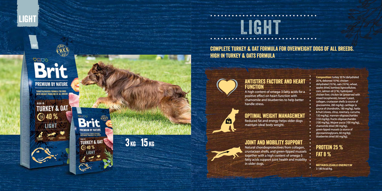 Brit Premium by Nature: Light, Turkey&Oat Pet World - Main Image