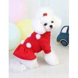 PLUSH BALL DECOR PET DRESS