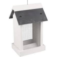 SILO BIRD TABLE NUTS MALAK WOOD WHITE 17x15x27CM