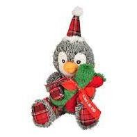 DT CHRISTMAS PENGUIN+BONE 2IN1 43CM