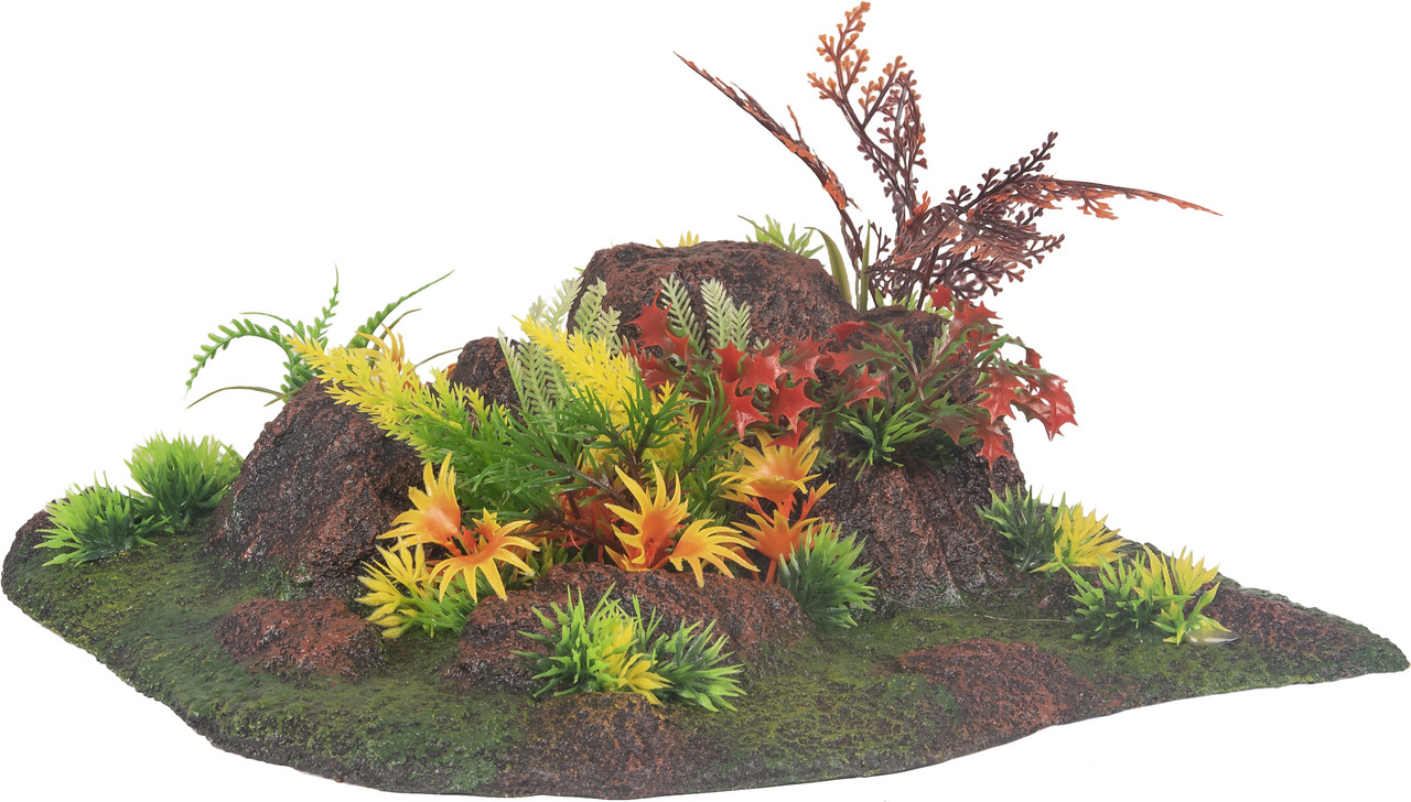 AD RADHA ROCK + PLANT ANGLE 27,5x27,5x10CM