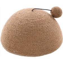 SCRATCHING DOME VEDA BEIGE DIA 26x14CM