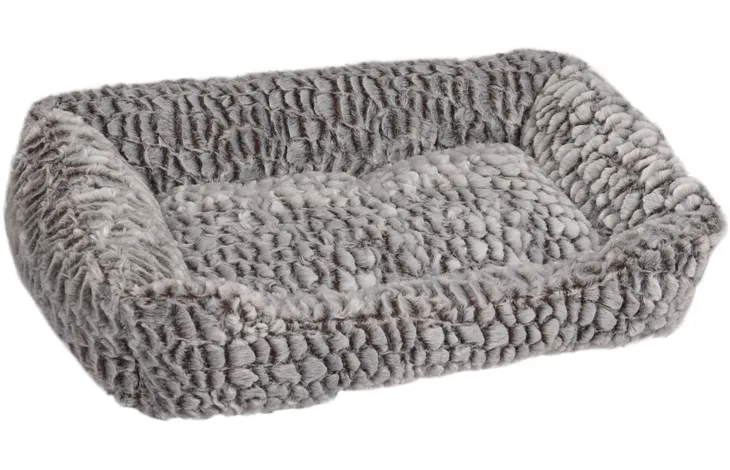 FLAMINGO BASKET SNOOZZY RECTANGLE GREY