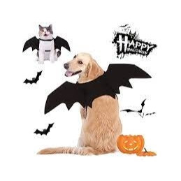 1pc Halloween Pet Clothes For Cat & Dog, Bat Wings Style