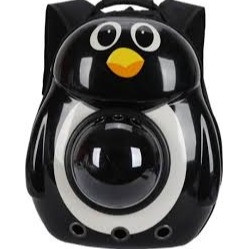 Woofy Penguin Transparent Capsule Pet Travel Backpack – 42 cm x 32 cm x 29 cm