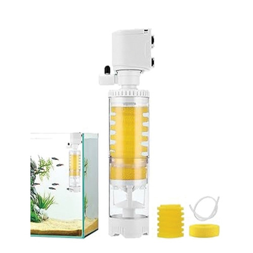 Transparent Aqm Internal Filter 23.5x5.4 cm(10w 600L/H)