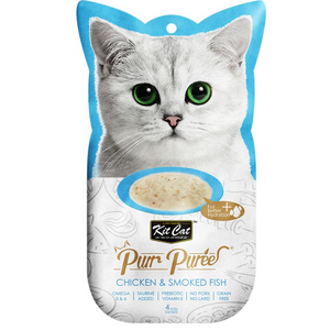 Kit Cat Purr Puree Chicken & Smoked Fish Kit Cat Purr Puree Chicken & Smoked Fish