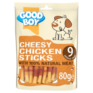 GOODBOY CHICKEN CHEESE STICK 80G GOODBOY CHICKEN CHEESE STICK 80G