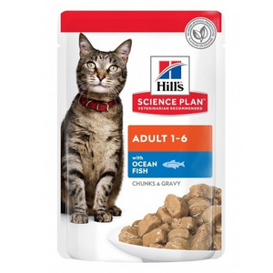 Hills SPF ADUL OC FISH POUCH 85GX1