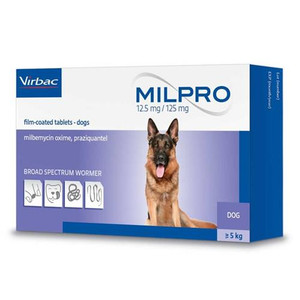 Milpro Dogs 12.5MG/125MG (1 tablet)