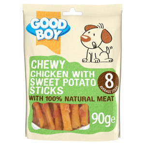 CHEWY CHICKEN & SWEET POTATO STICK 90G CHEWY CHICKEN & SWEET POTATO STICK 90G