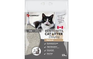 Flamingo Clumping Cat Litter Natural 15kg